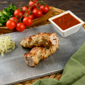 Люля Кебаб с грибами и сыром